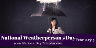 Illustration for article titled NATIONAL SHOWER WITH A FRIEND DAY – NATIONAL WEATHERPERSON’S DAY